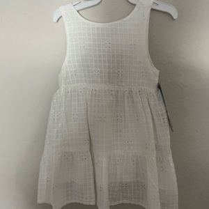 NWT Cat & jack white summer dress 18M